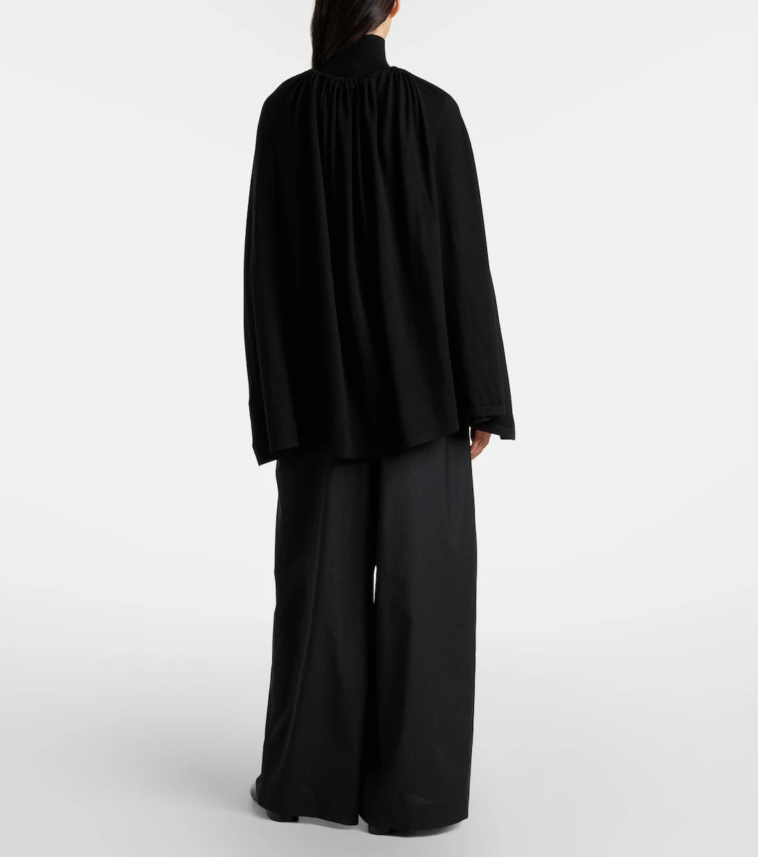Toteme - Wool and silk jersey cape