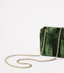 Green Velvet Panthère Graphique de Cartier Chain Pouch