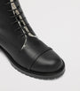 Malone Souliers Black Leather-Shearling Miller Ankle Boots