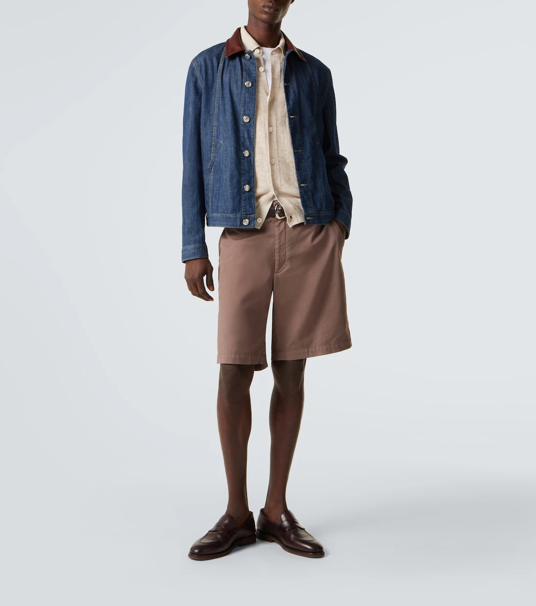 Brunello Cucinelli - Linen and cotton polo sweater