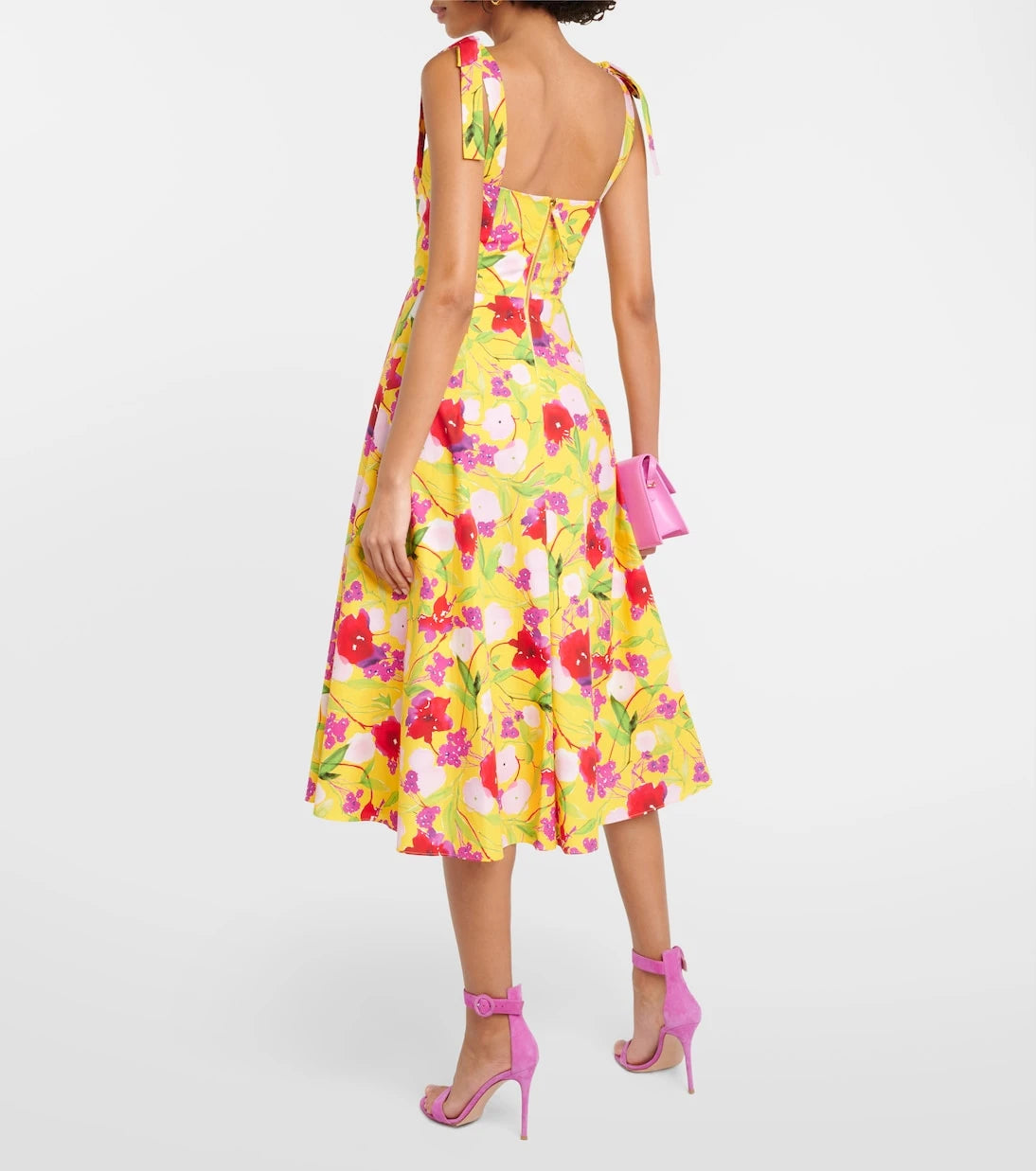 Carolina Herrera - Floral cotton midi dress