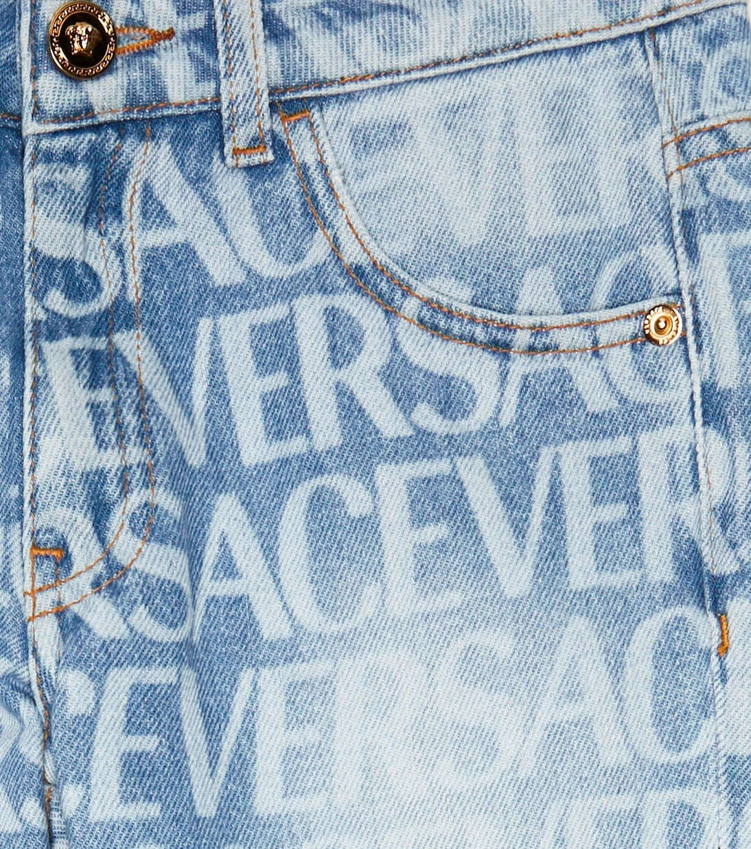 Versace Kids - Logo flared jeans