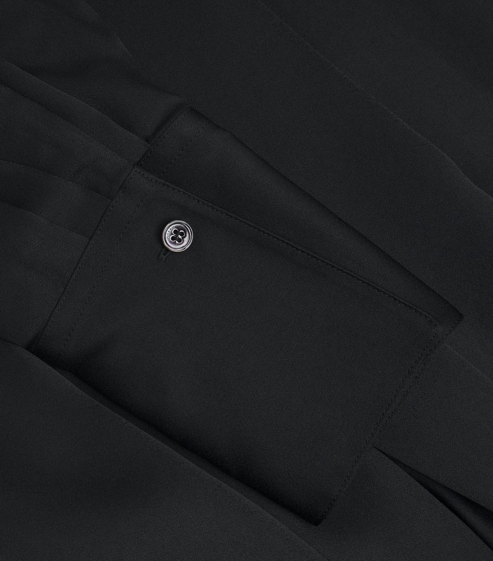 Joseph Black Crepe Orlan Midi Shirt Dress