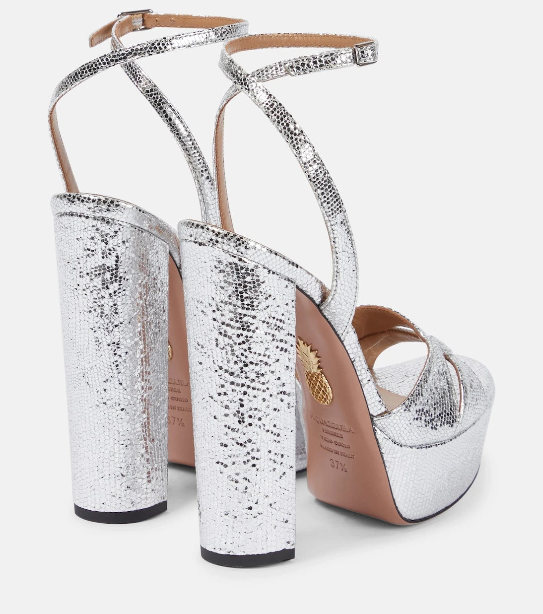 Aquazzura - Sinner deri platform sandalet