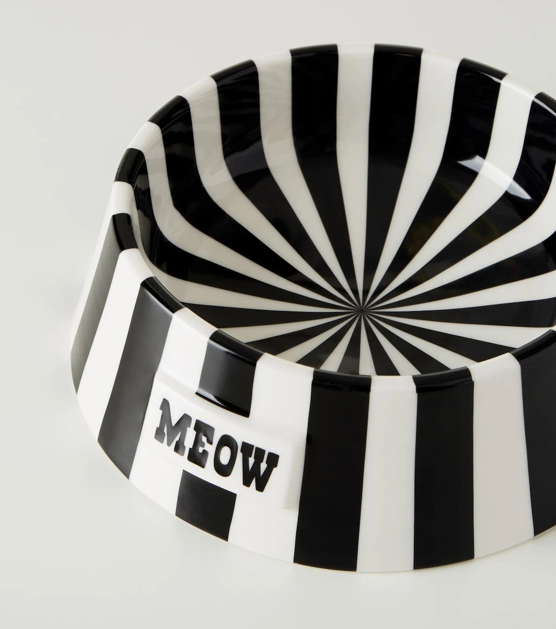 Jonathan Adler - Vice Meow striped cat bowl