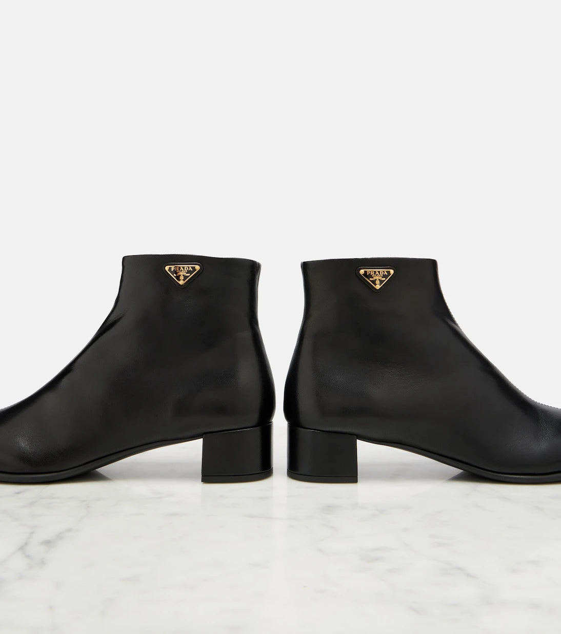 Prada - Leather ankle boots