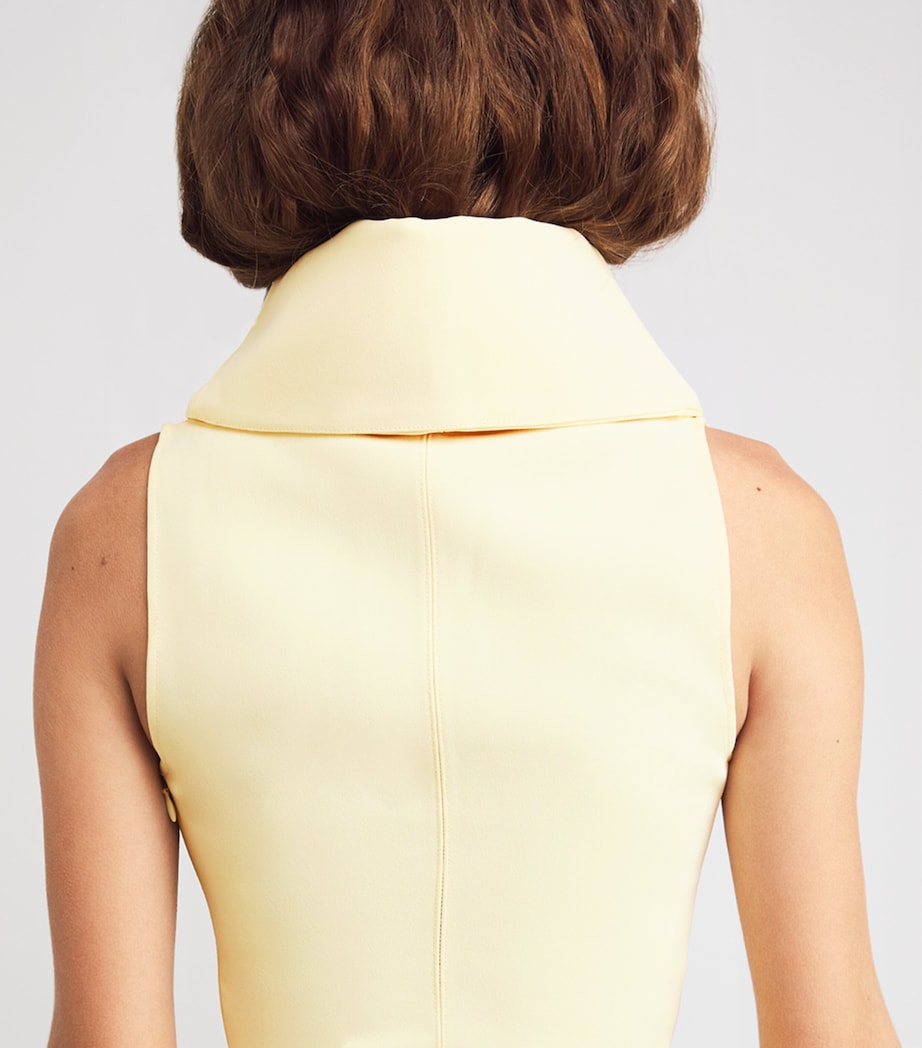 Jacquemus Yellow The Triangle Midi Dress