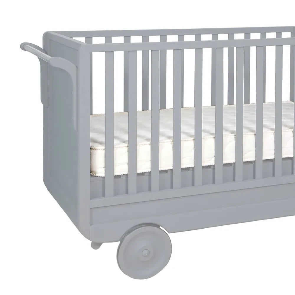 Laurette - Adjustable Trolley Cot 60 x 120 cm | Grey