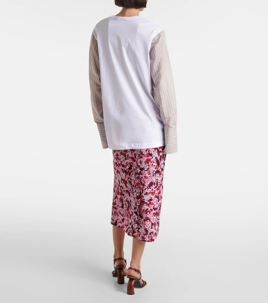 Dries Van Noten - Deconstructed cotton-blend T-shirt