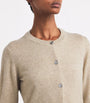 Harrods Beige Cashmere Crew-Neck Cardigan