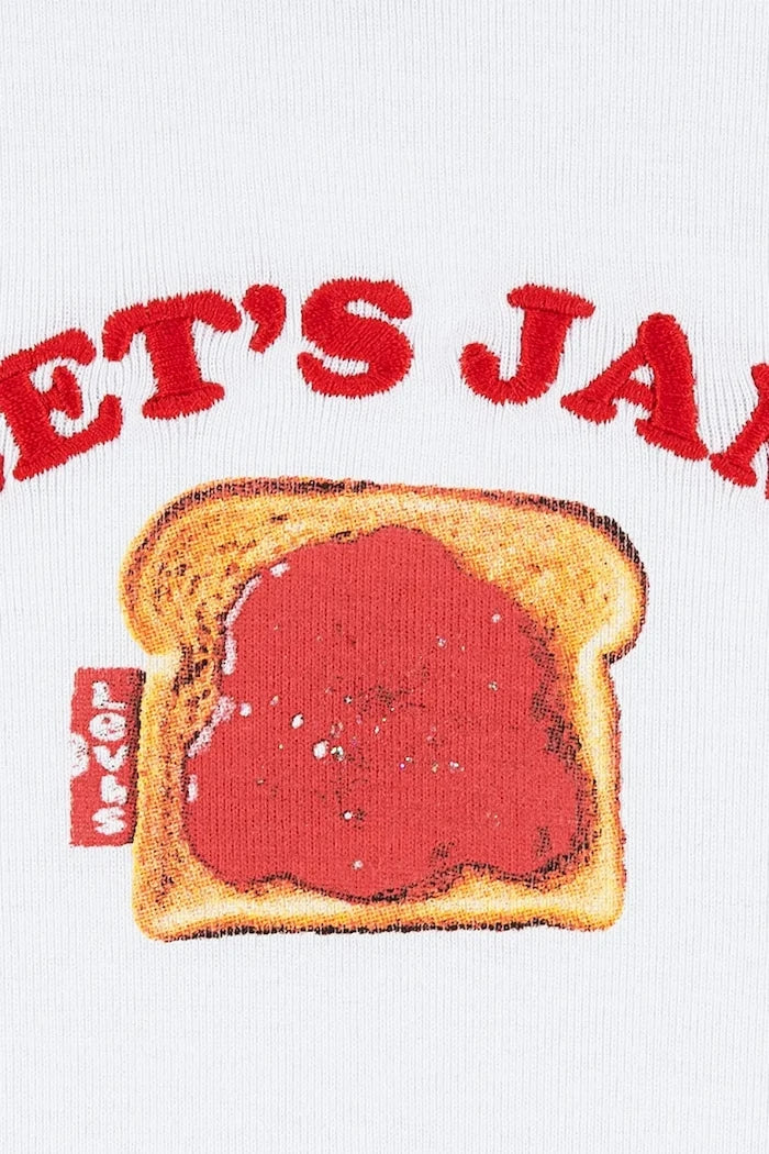 Детска тениска Levi's RIB MEET AND GREET JAM TEE