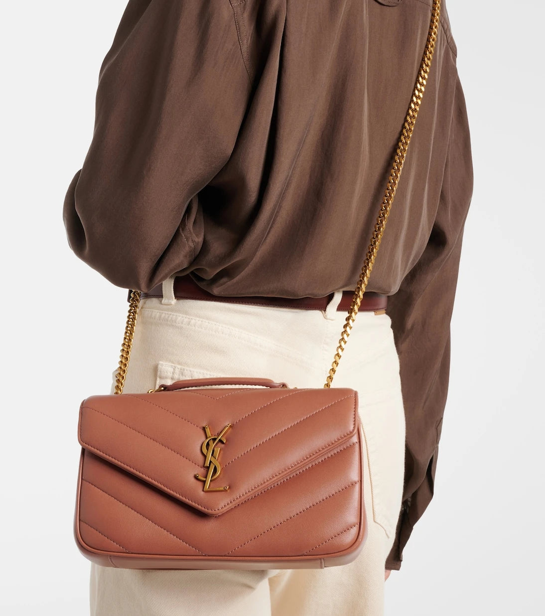 Saint Laurent - Loulou Small leather shoulder bag
