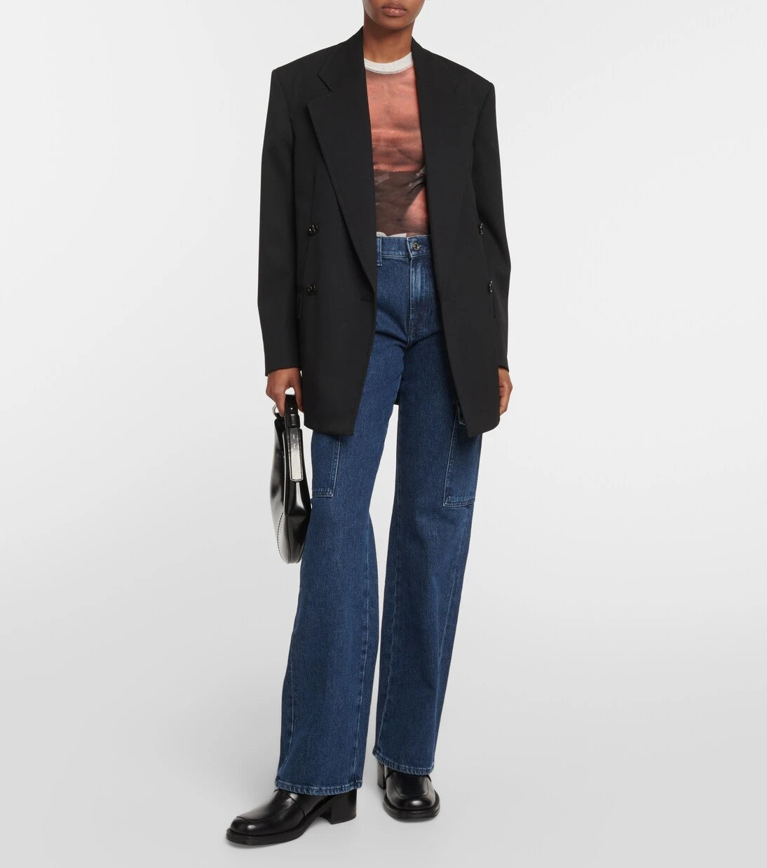 7 For All Mankind - Tess Cargo high-rise straight jeans