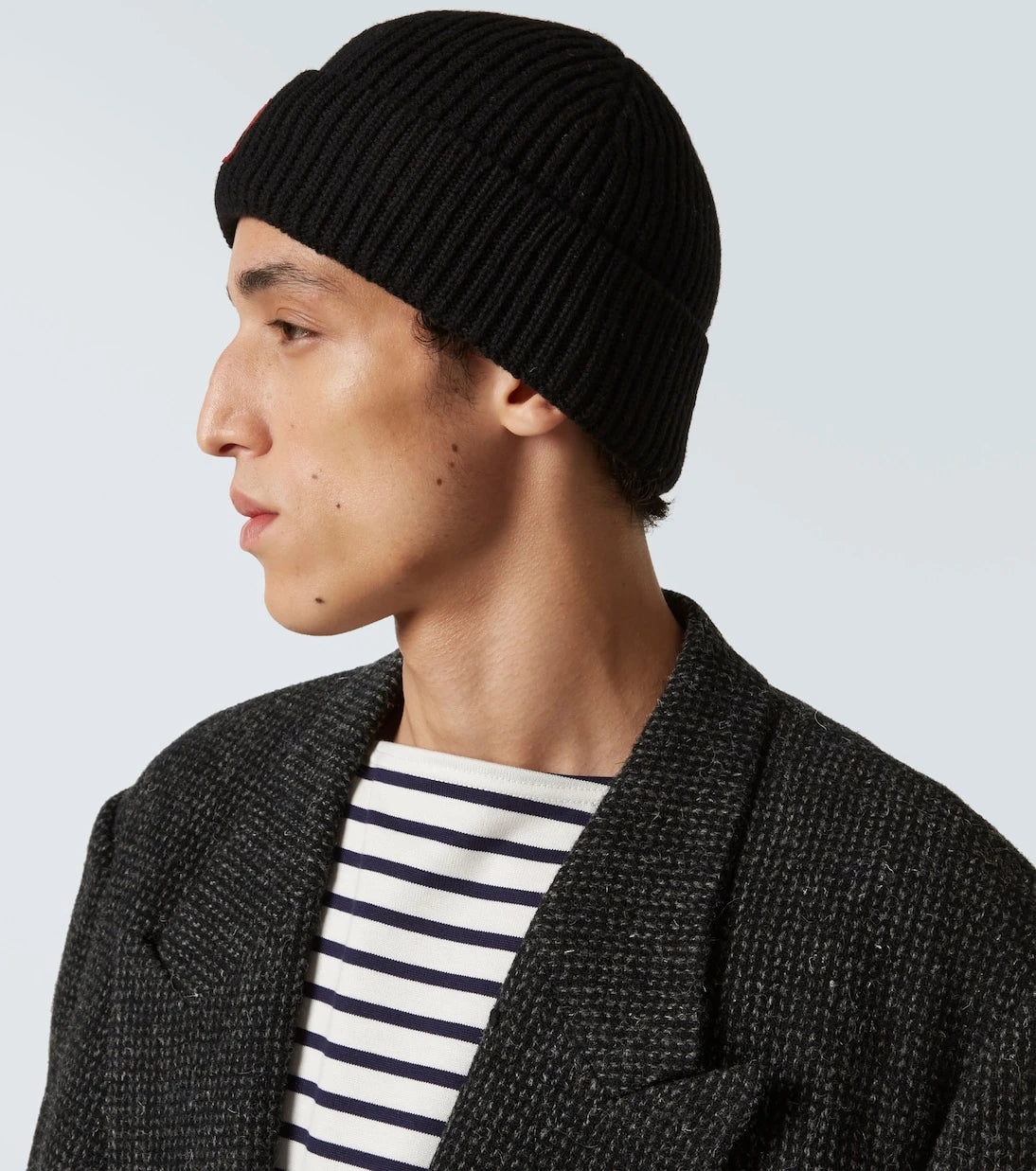 Ami Paris - Ami De Cœur ribbed-knit wool beanie