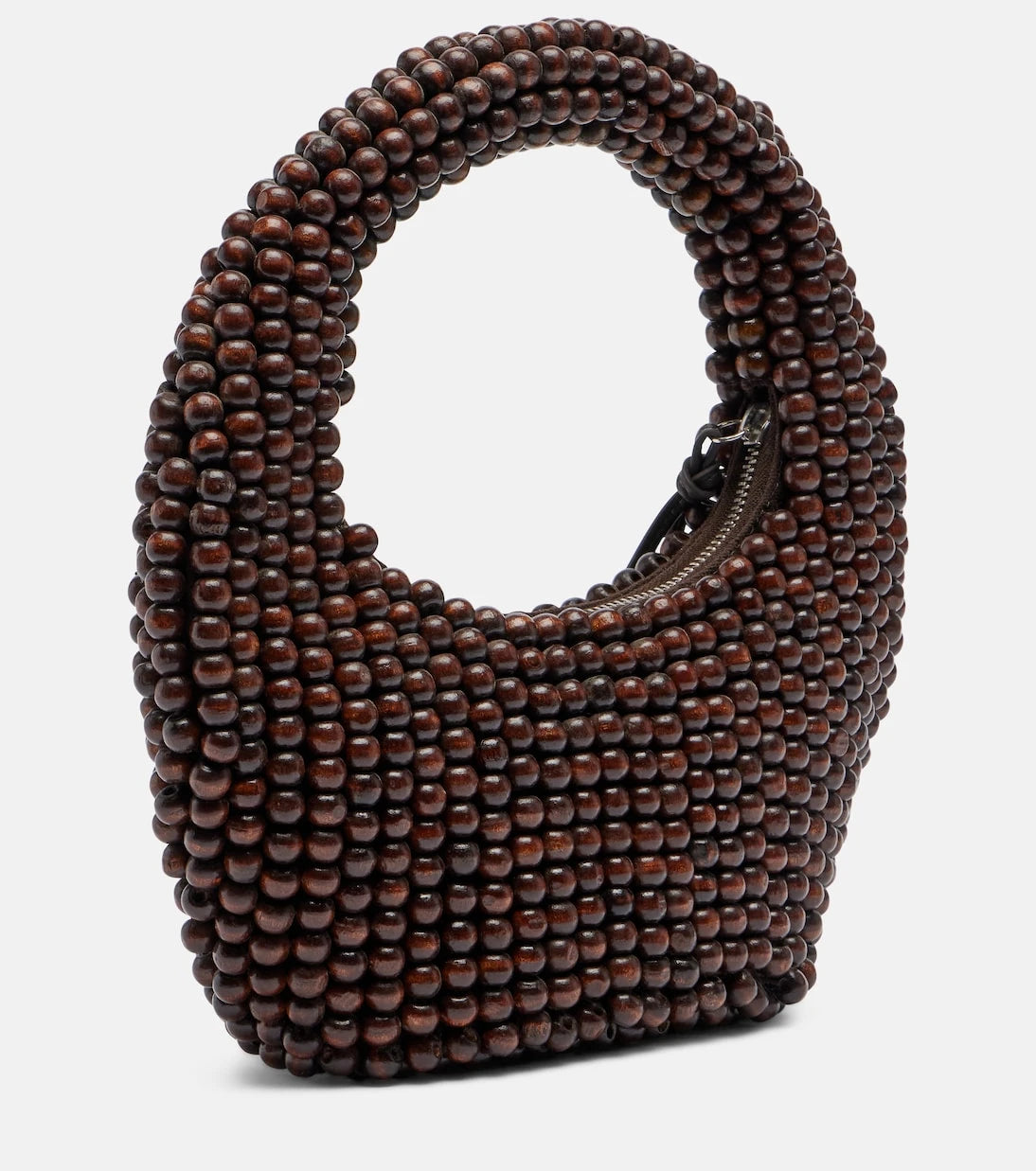 حقيبة يد Staud - Reef Small مزينة بالخرز ومُزخرفة بالجلد