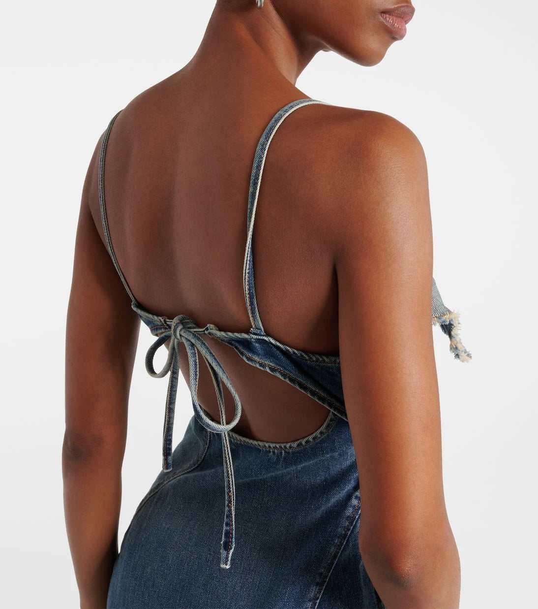 Acne Studios - Delouise ruffled denim midi dress