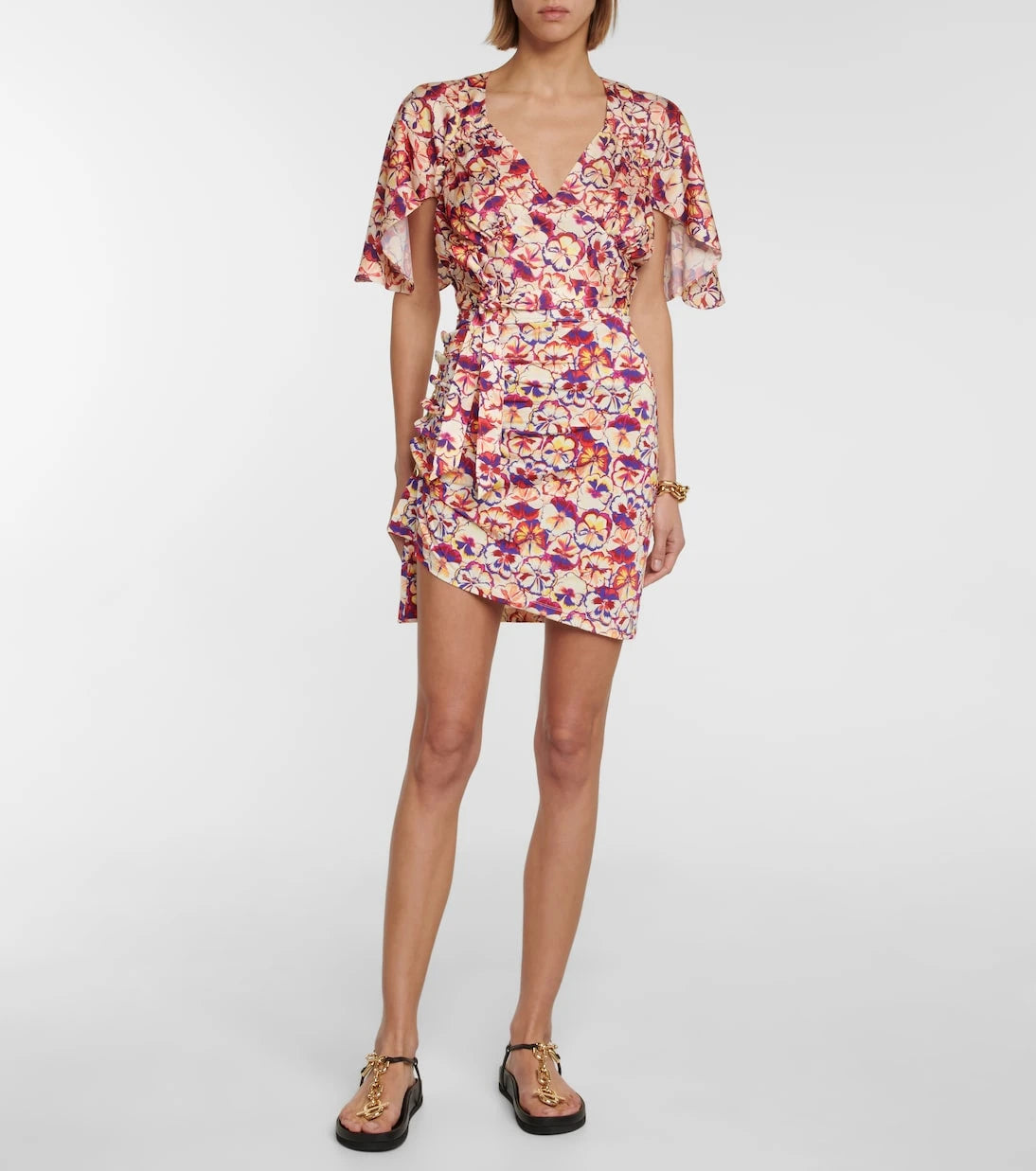 Rabanne - Floral miniskirt