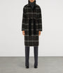 Burberry Wool Reversible Hooded Wrap Coat