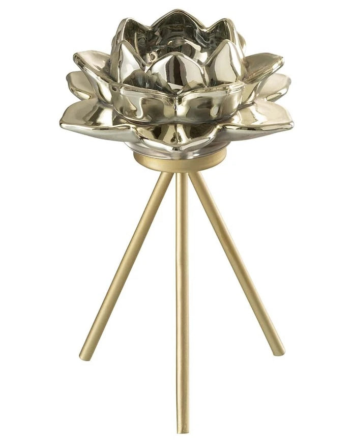 Декоративен свещник J-Line Flower Glass