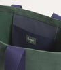 Harrods Green Large Cotton Logo Tote Bag