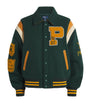 Polo Ralph Lauren Wool-Blend Varsity Jacket DARK GREEN