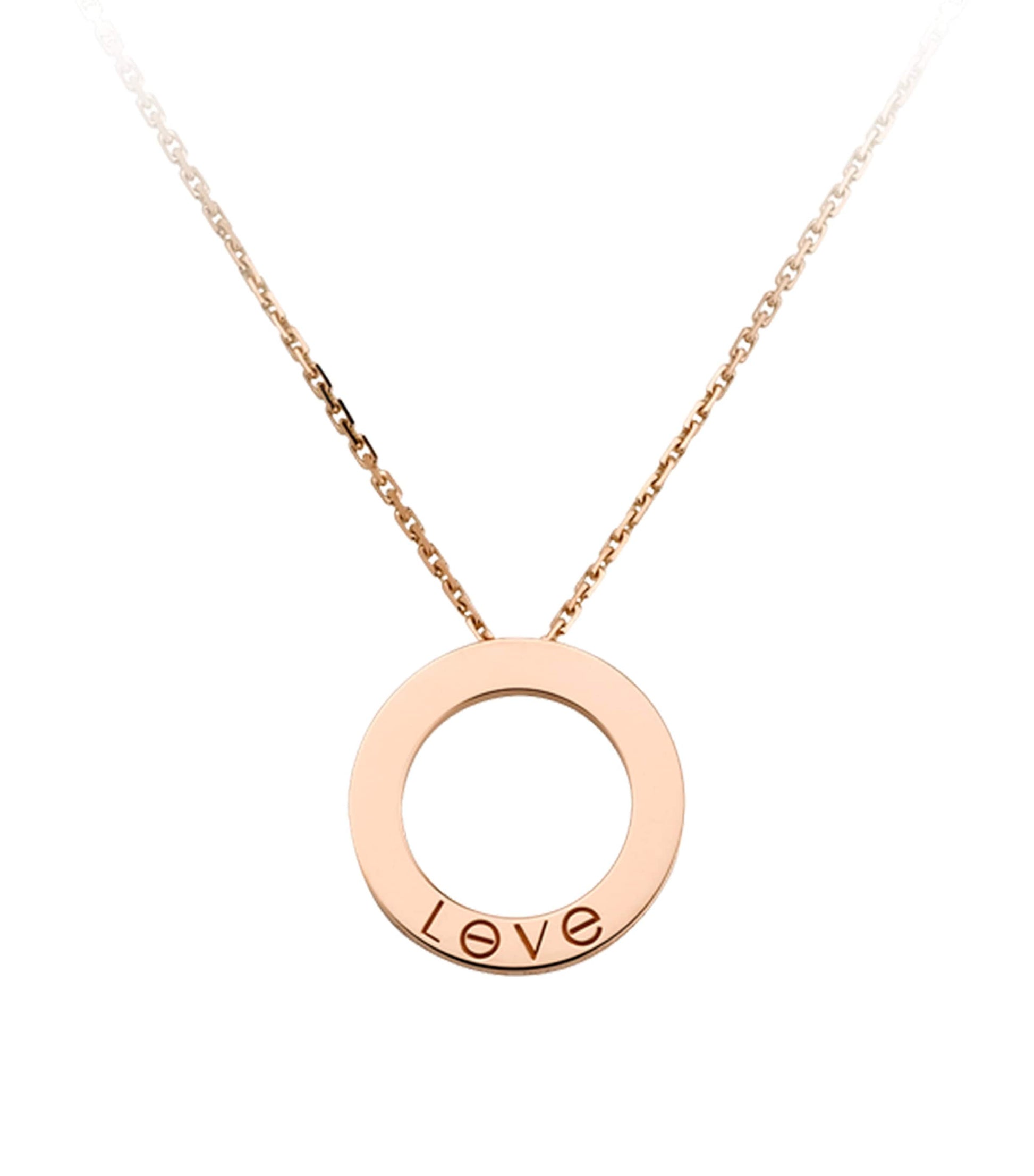 Rose Gold LOVE Necklace