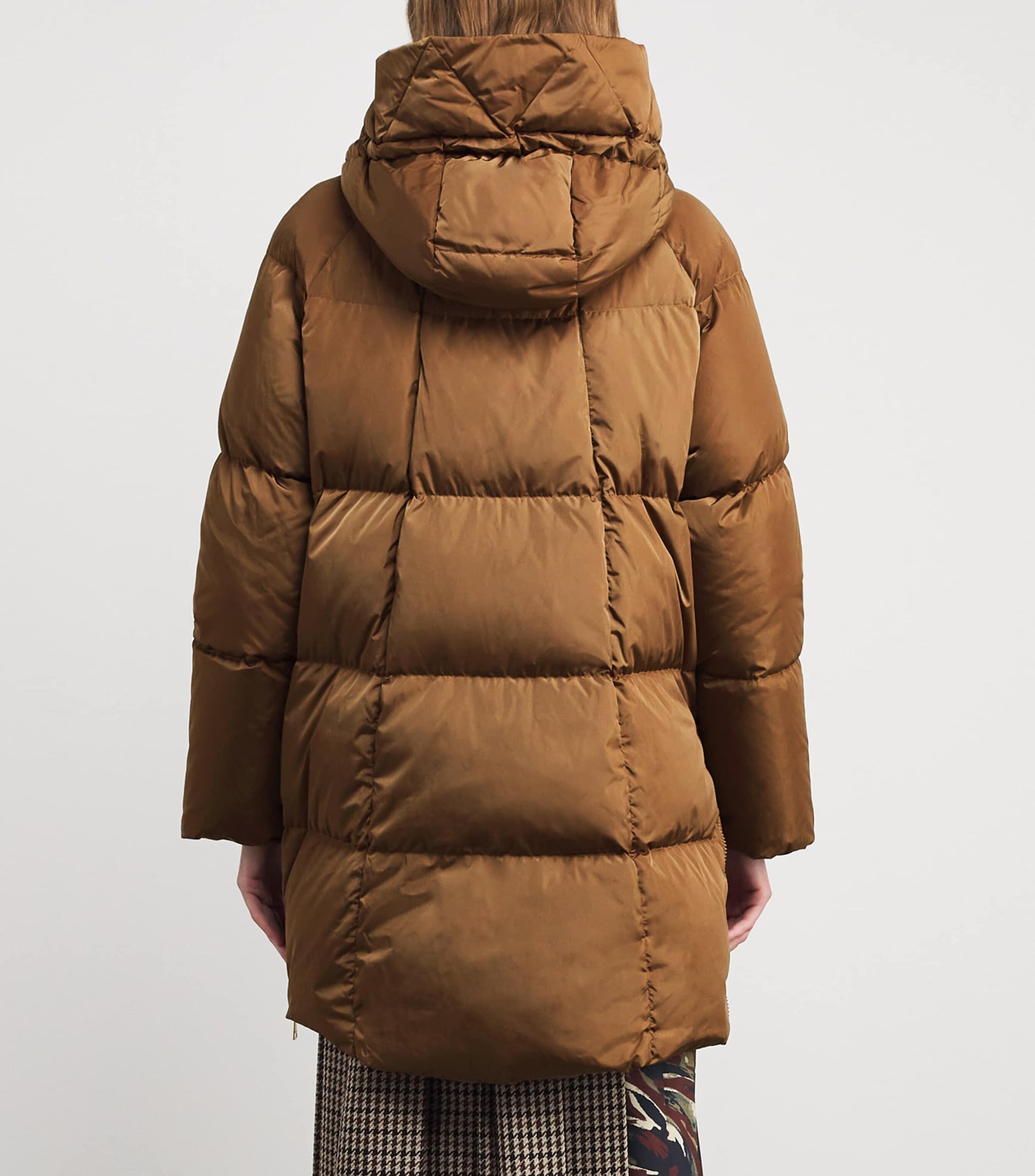 Weekend Max Mara Beige Down Quilted Parka