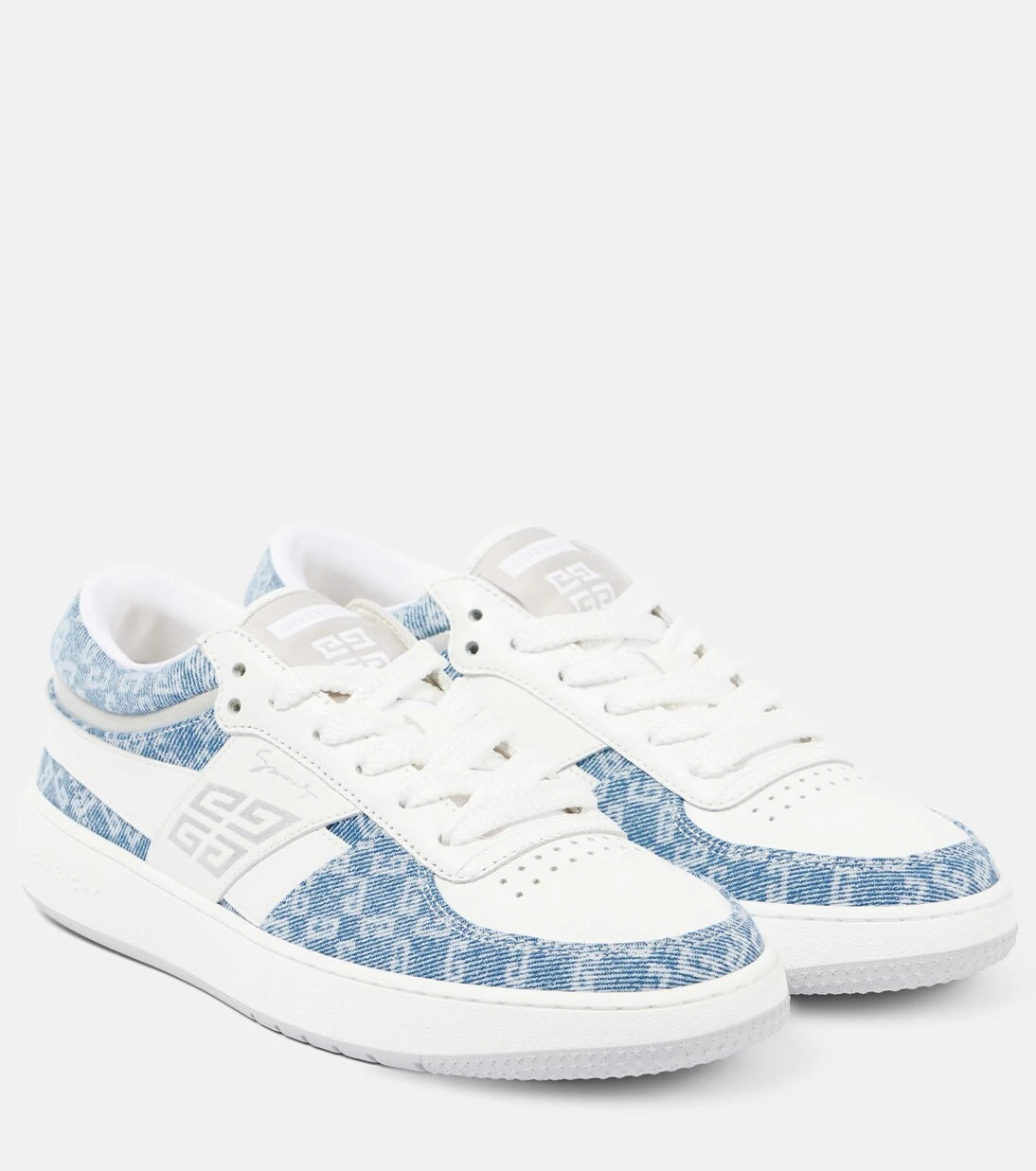 Givenchy - G Move leather and denim sneakers