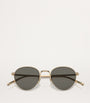 Oliver Peoples Gold Round Rhydian Sunglasses
