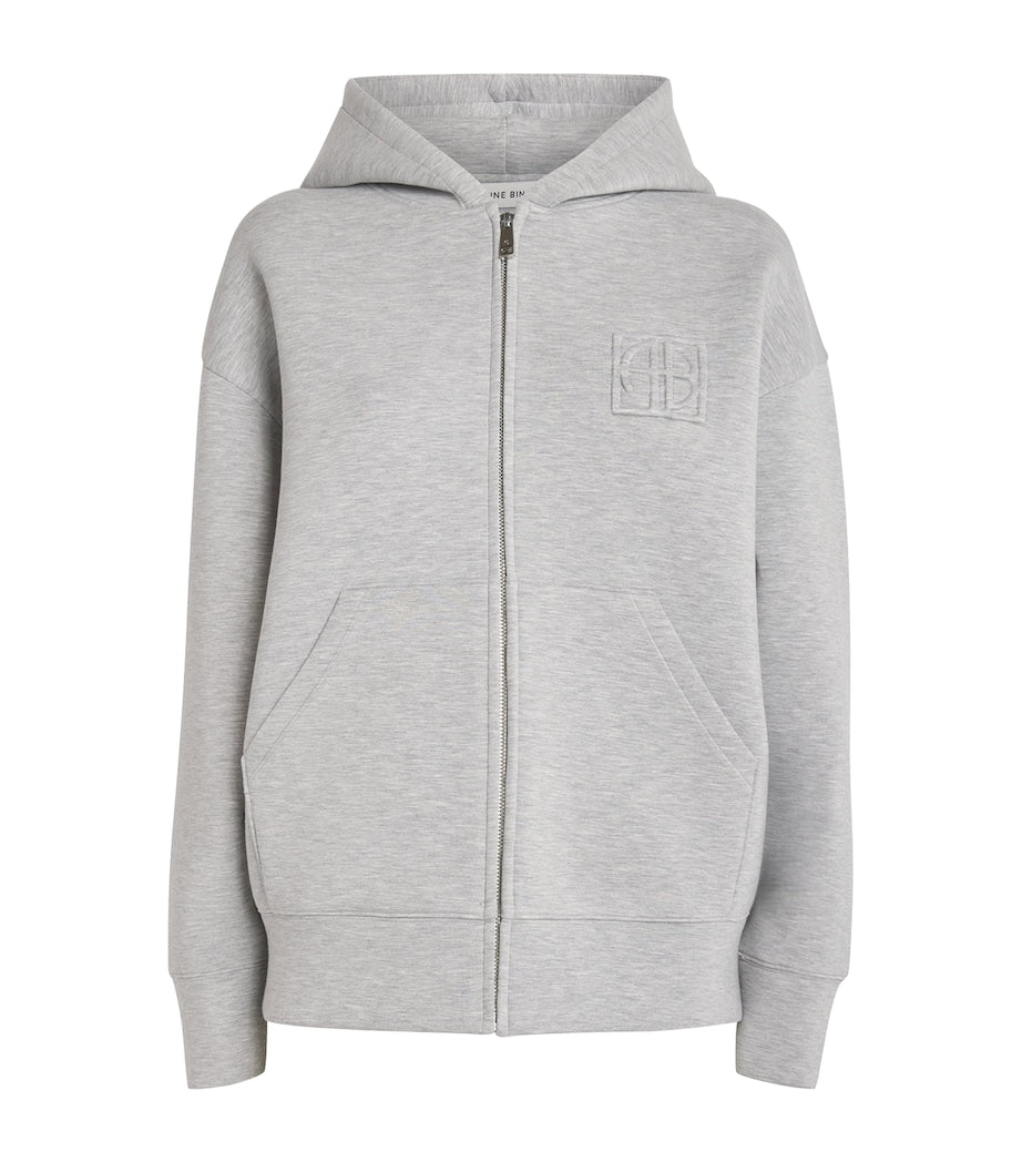 Grey Heather Zip-Up Hoodie