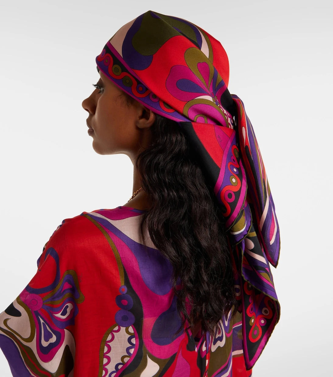 Pucci - Marmo and Orchidee silk twill scarf