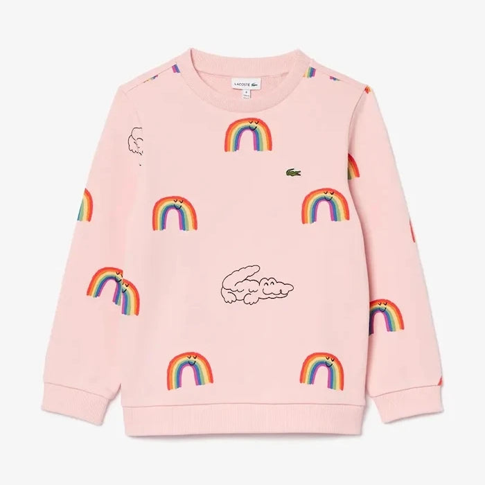 Детски памучен суичър Lacoste
