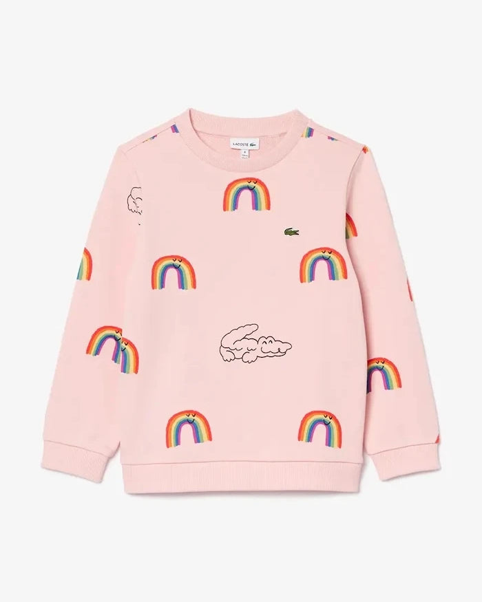 Детски памучен суичър Lacoste