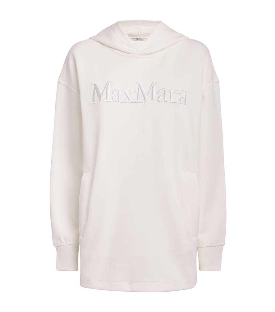 Cotton-Blend Logo Hoodie WHITE