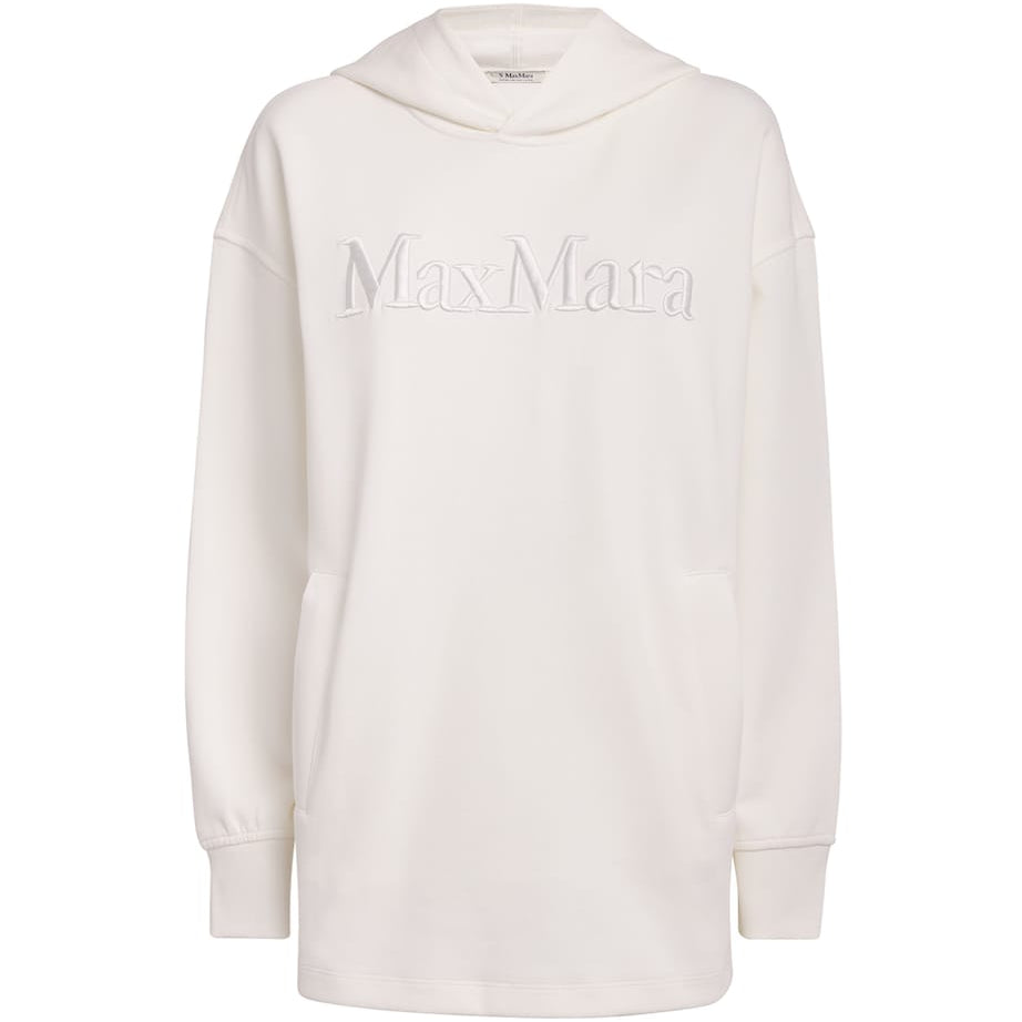 Cotton-Blend Logo Hoodie WHITE