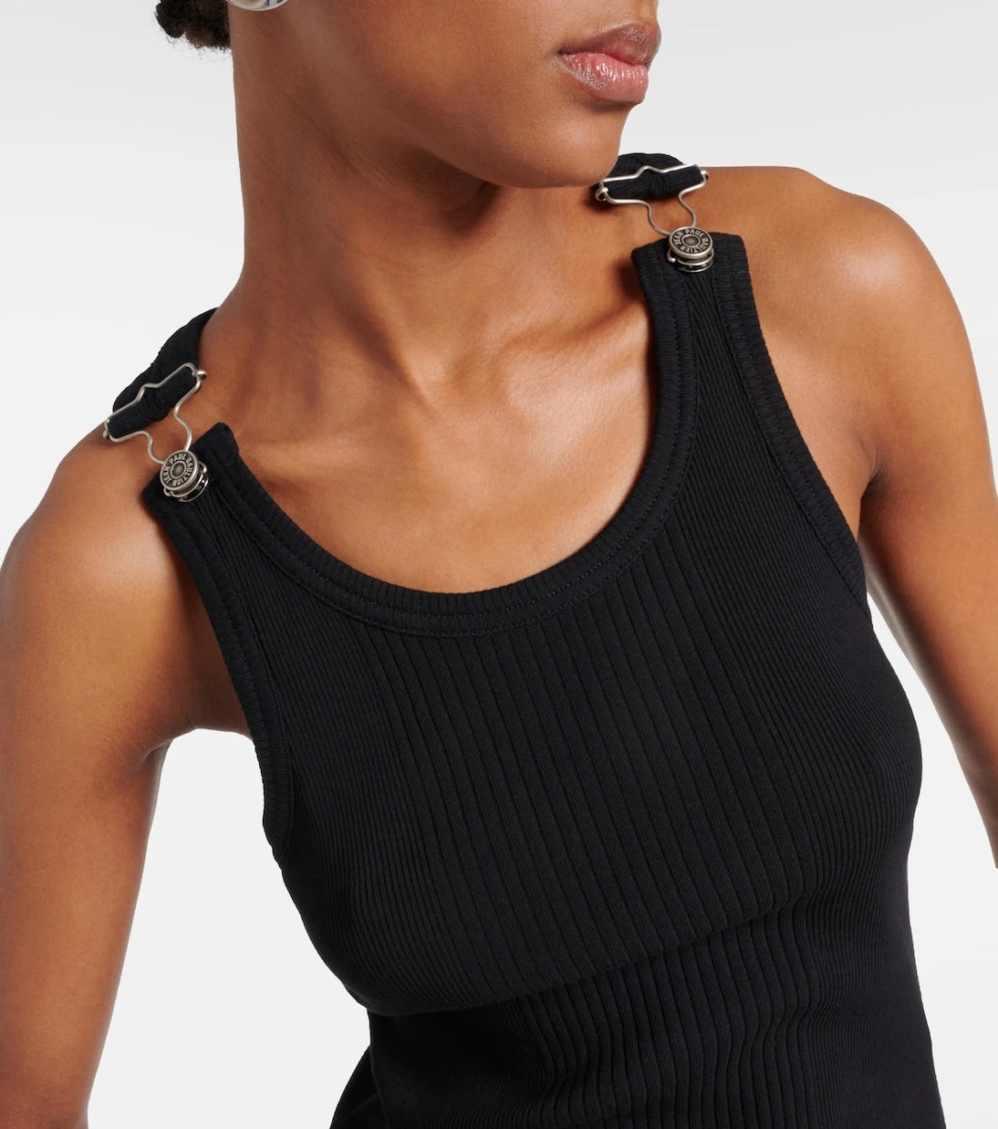 Jean Paul Gaultier - Ribbed-knit cotton tank top