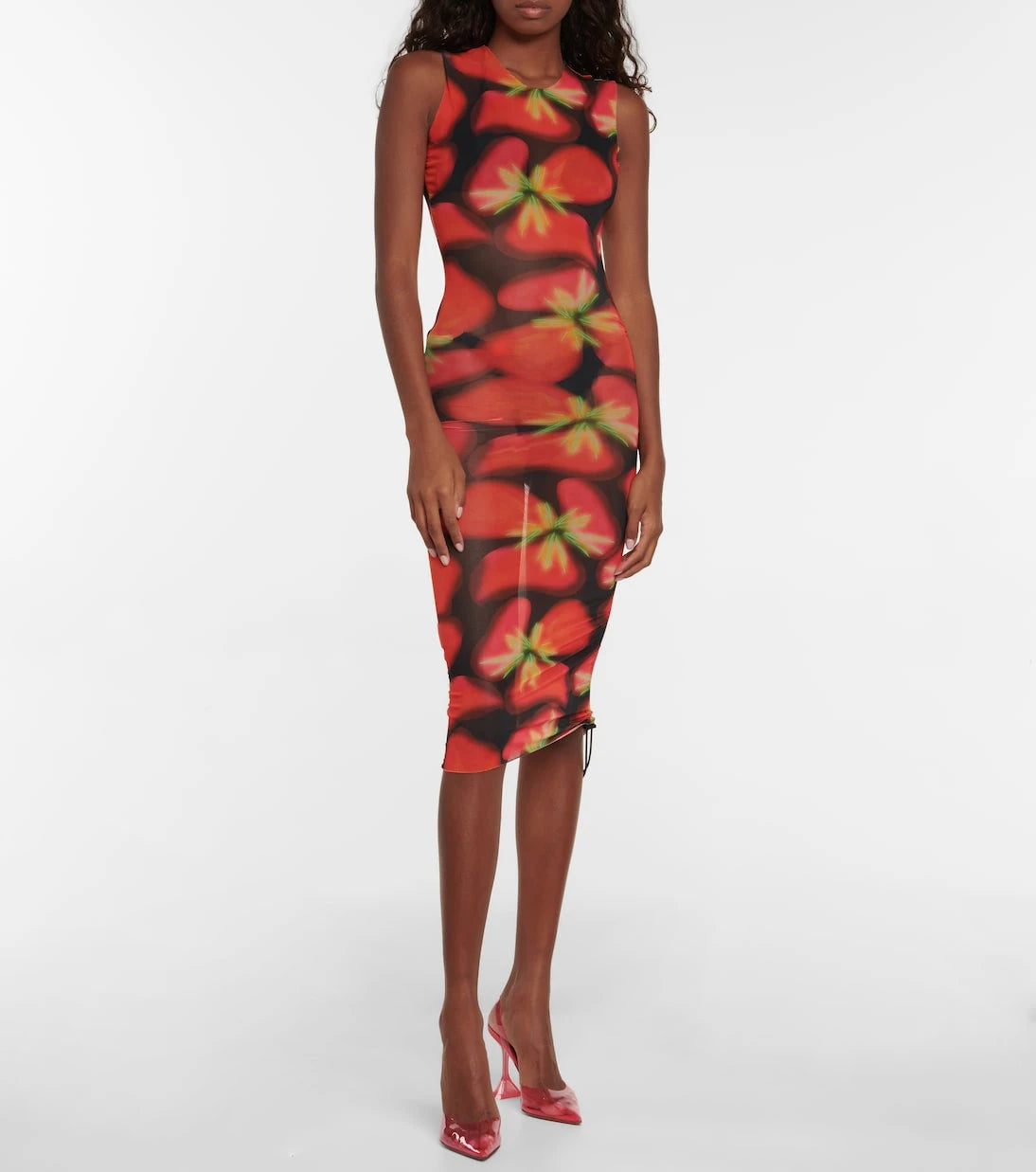 Louisa Ballou - Heatwave printed mesh minidress