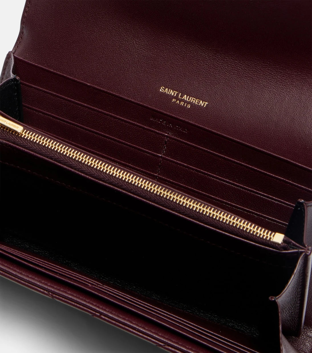 Saint Laurent - Cassandre matelassé leather wallet