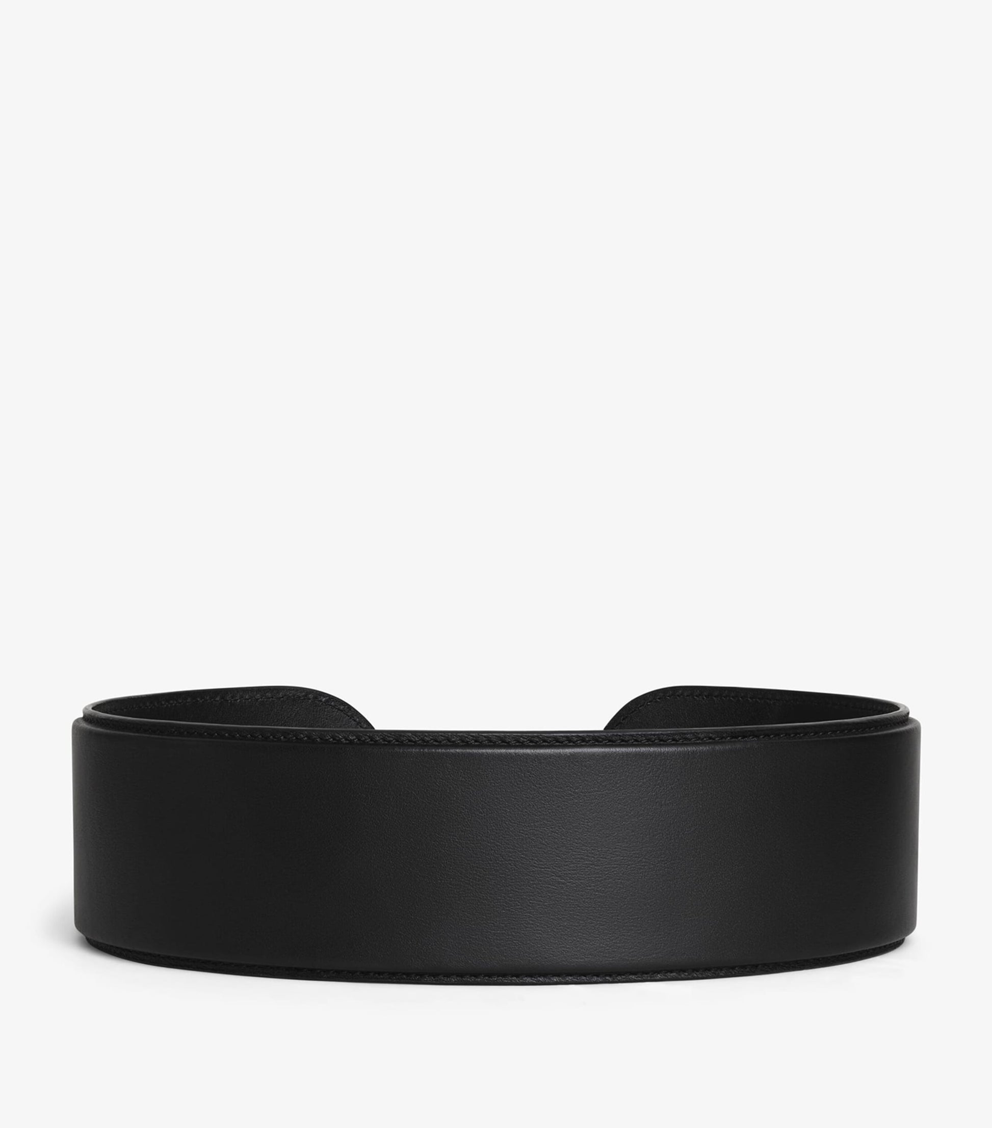 Black Large Leather Belt