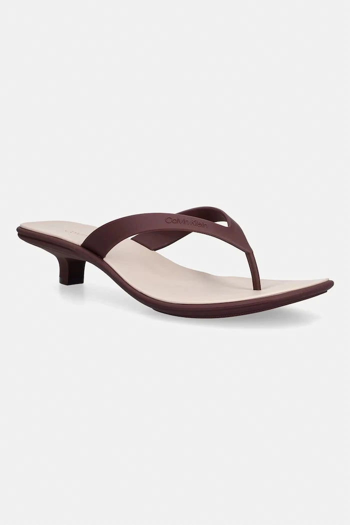 Calvin Klein джапанки дамски FLIP FLOP KITTEN HEEL THONG TPU