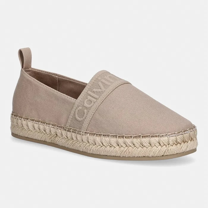 Calvin Klein еспадрили дамски OBLIQUE ESPADRILLE WEBBING