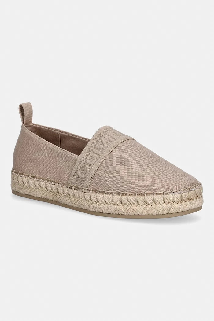 Calvin Klein еспадрили дамски OBLIQUE ESPADRILLE WEBBING