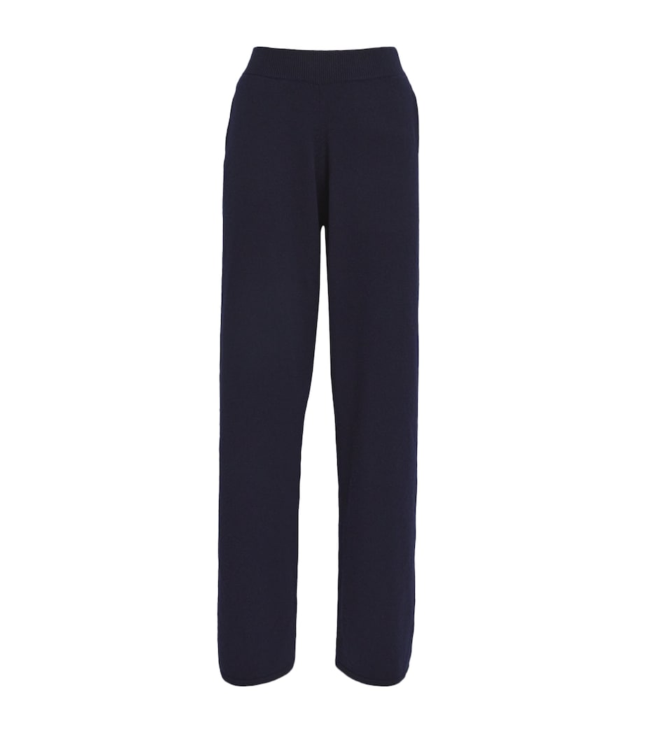 Harrods Cashmere Wide-Leg Sweatpants T&D NAVY