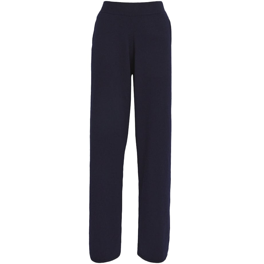 Harrods Cashmere Wide-Leg Sweatpants T&D NAVY