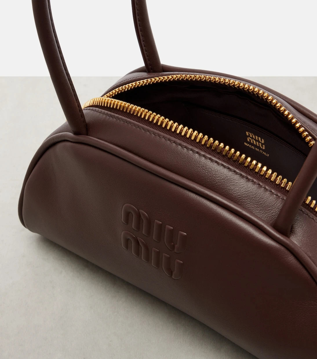 Miu Miu - Beau Small leather bowling bag