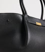 Leather New York Tote Bag BLACK