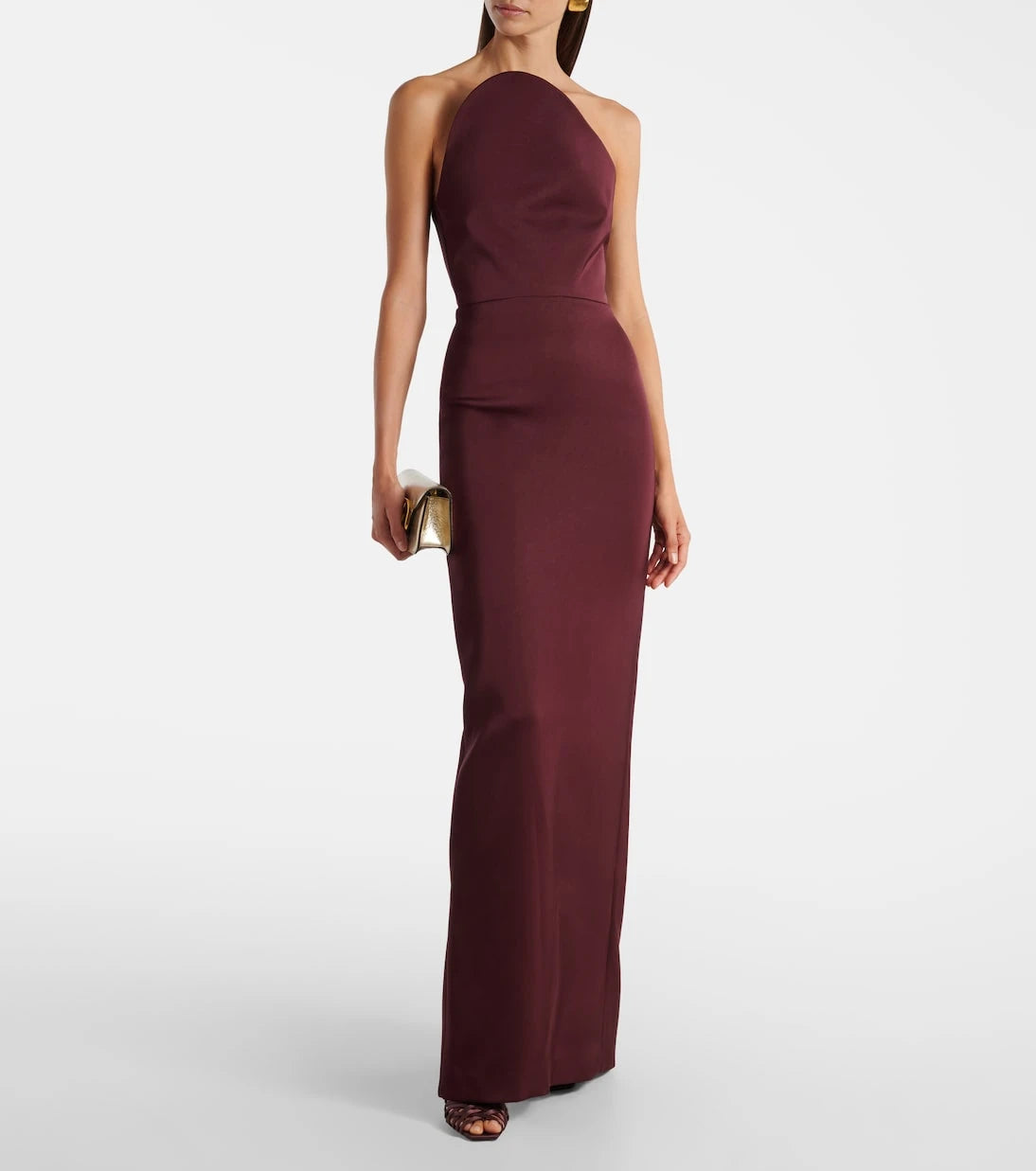 David Koma - Asymmetric satin gown