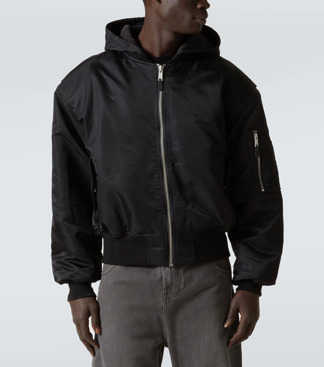 Entire Studios - Hooded Broad bomber jacket