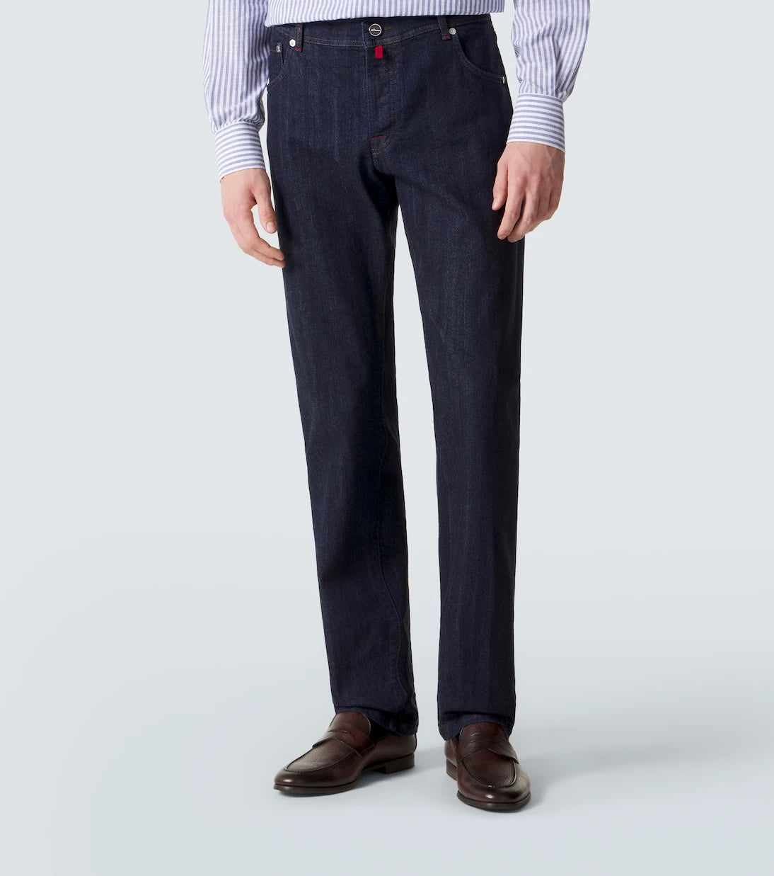 Kiton - بنطلون جينز بقصة ضيقة