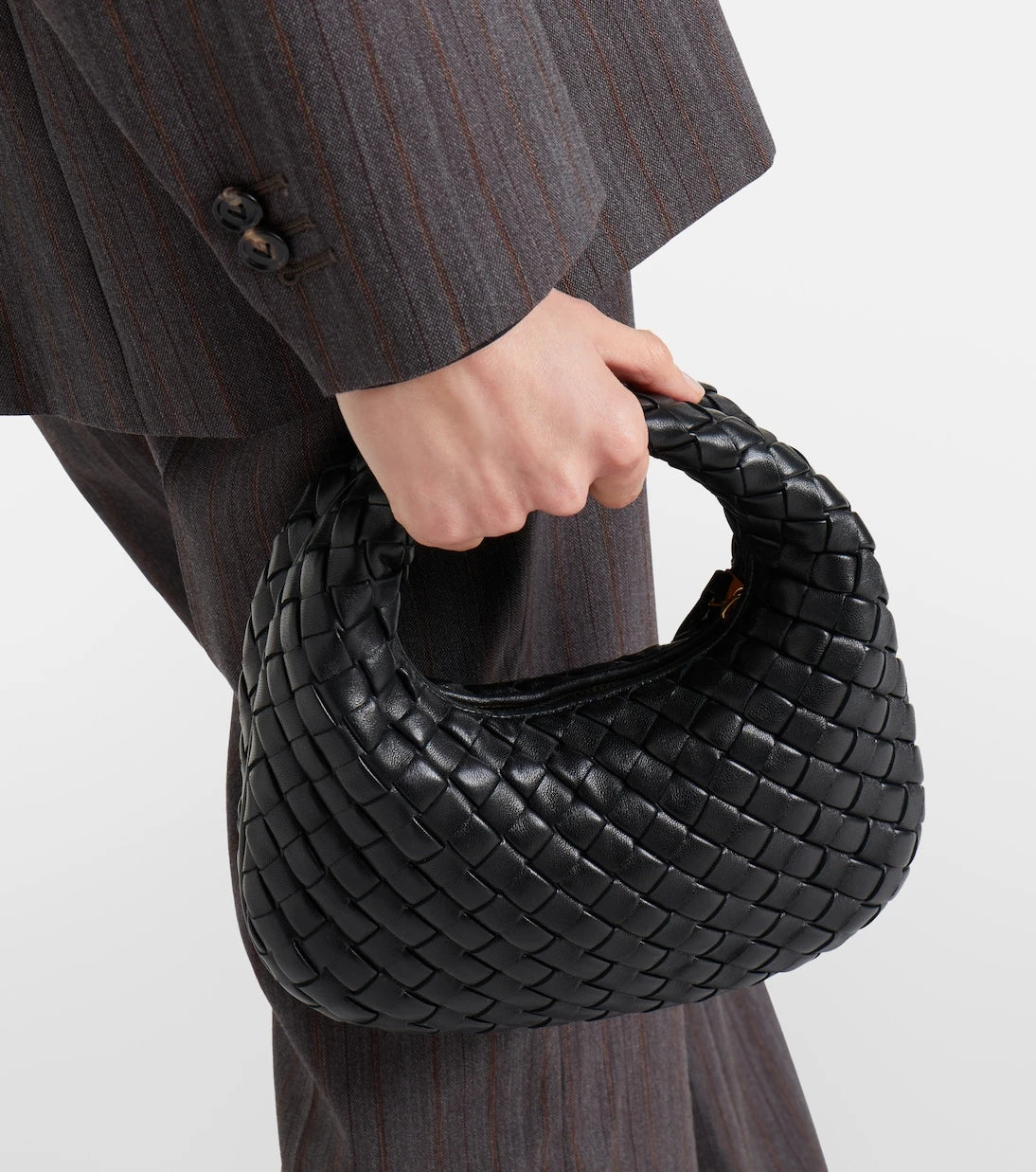 Bottega Veneta - Baby Veneta leather top-handle bag